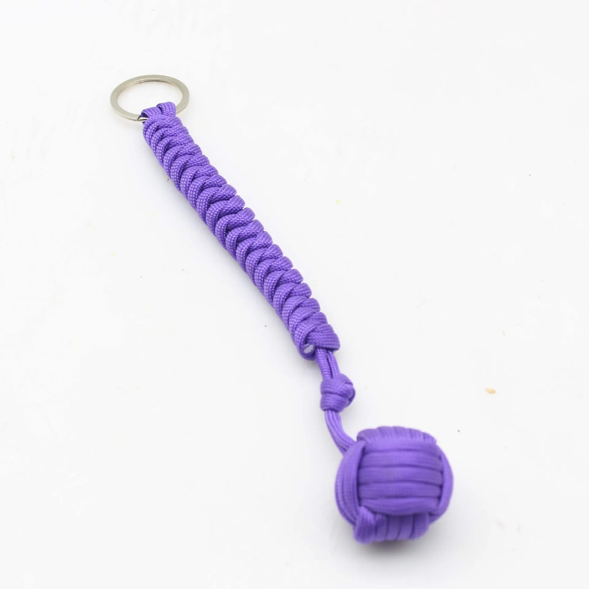 Outdoor Self Defense Key Chain Emergency Survival Protecting Monkey Fist Steel Ball Bearing Parachute Lanyard Camping Paracord